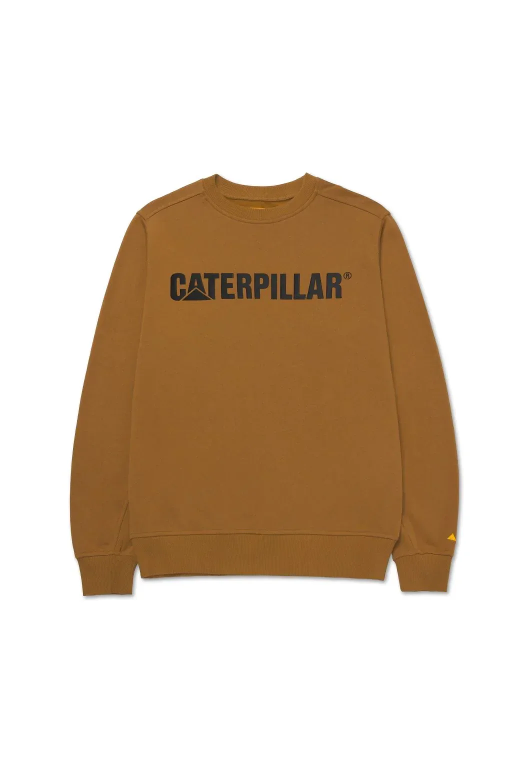 CAT Logo Crewneck Sweatshirt - Tawny Brown/Black