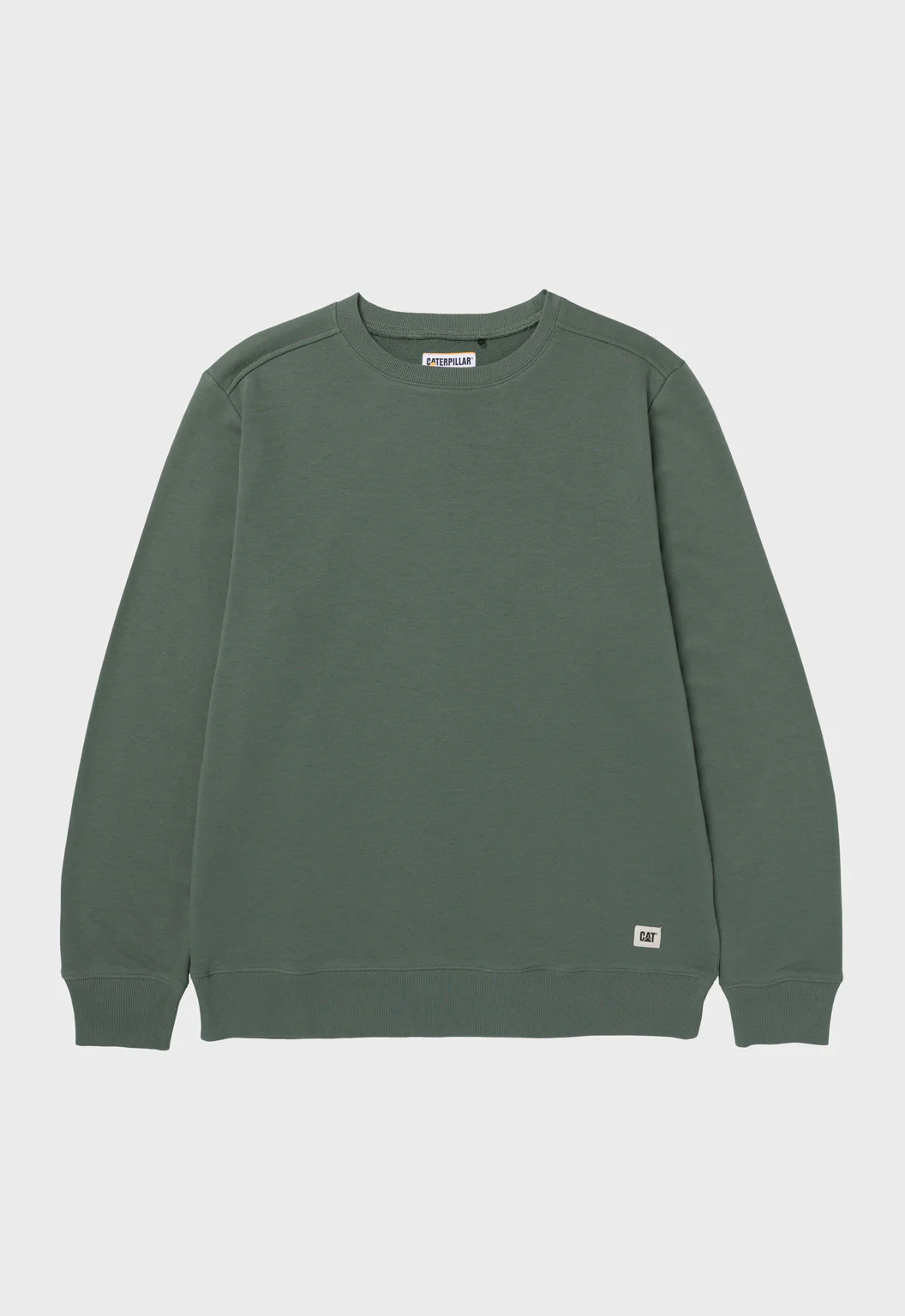 CAT Patch French Terry Crewneck - Duck Green