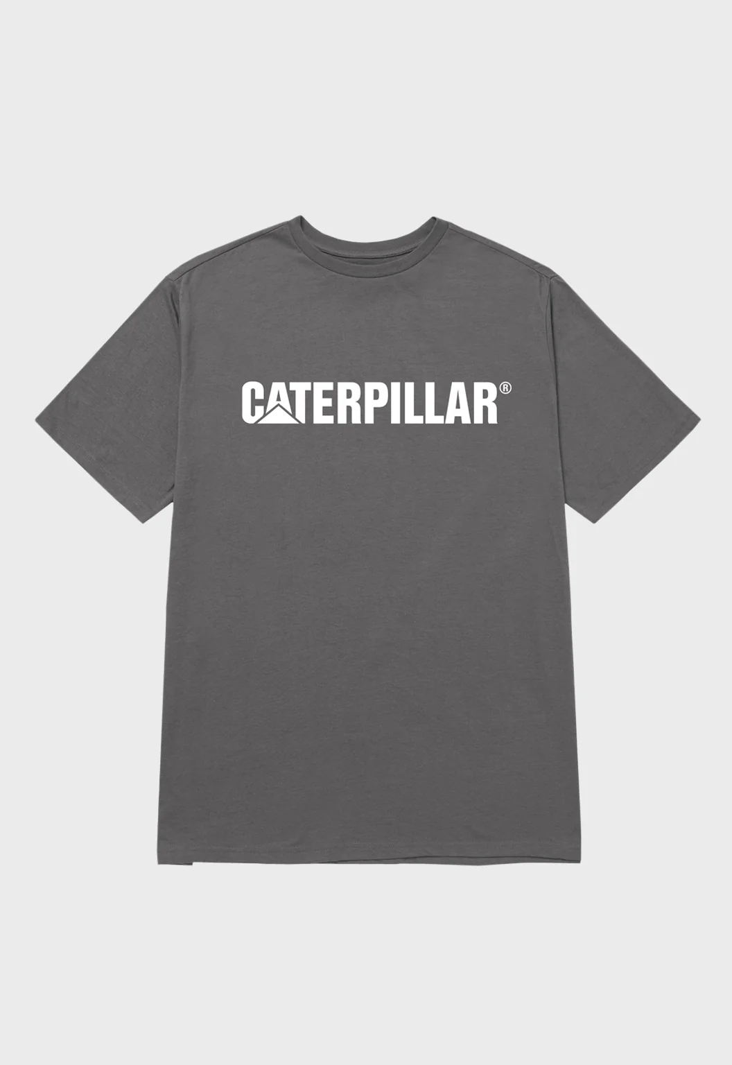 Caterpillar Logo Tee - Smoked Pearl/White - Image 2