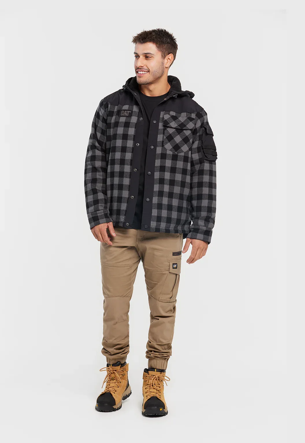 Sequoia Shirt Jacket - Grey Buffalo Plaid - Image 6