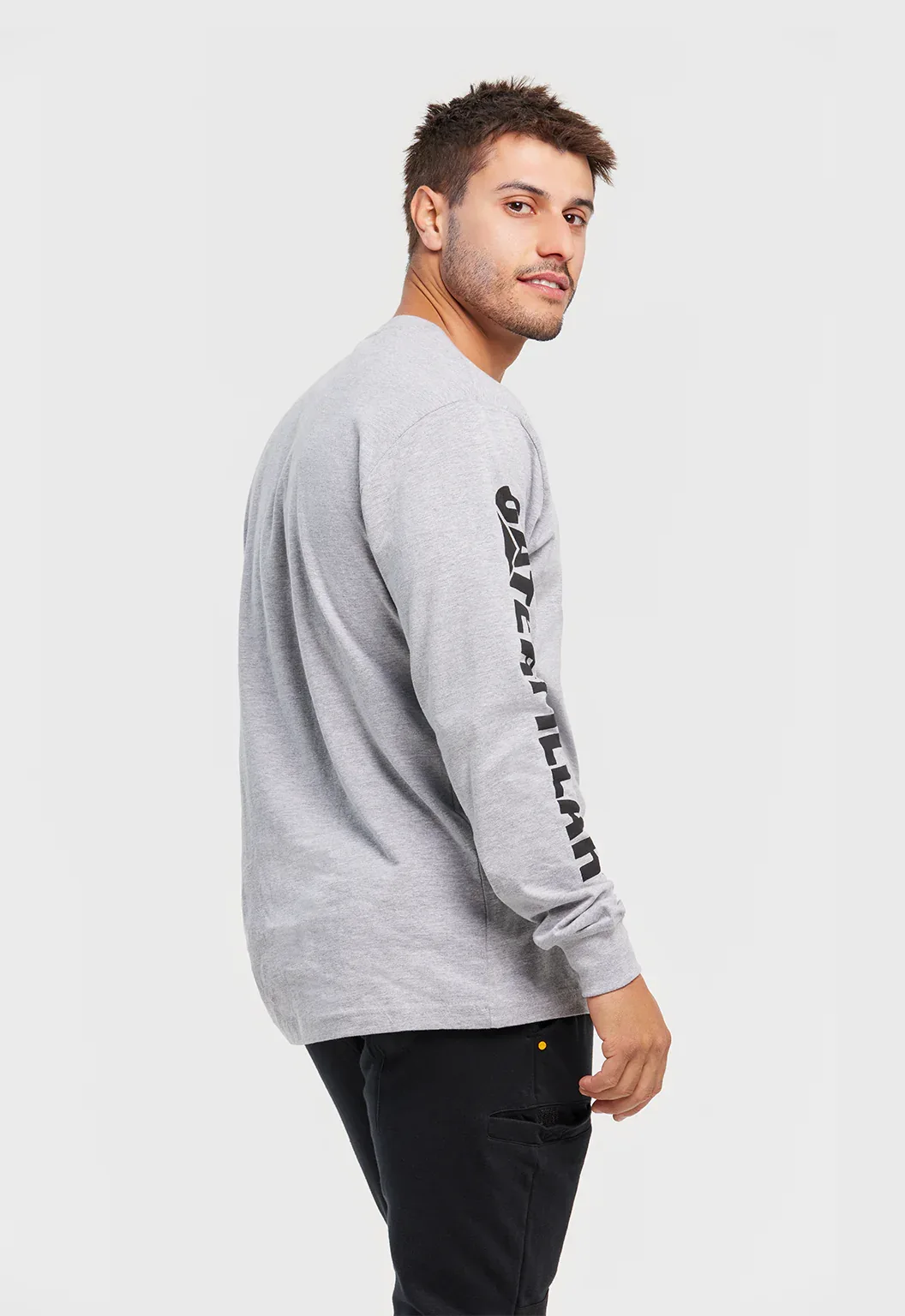 Trademark Banner Long Sleeve Tee - Heather Grey - Image 3