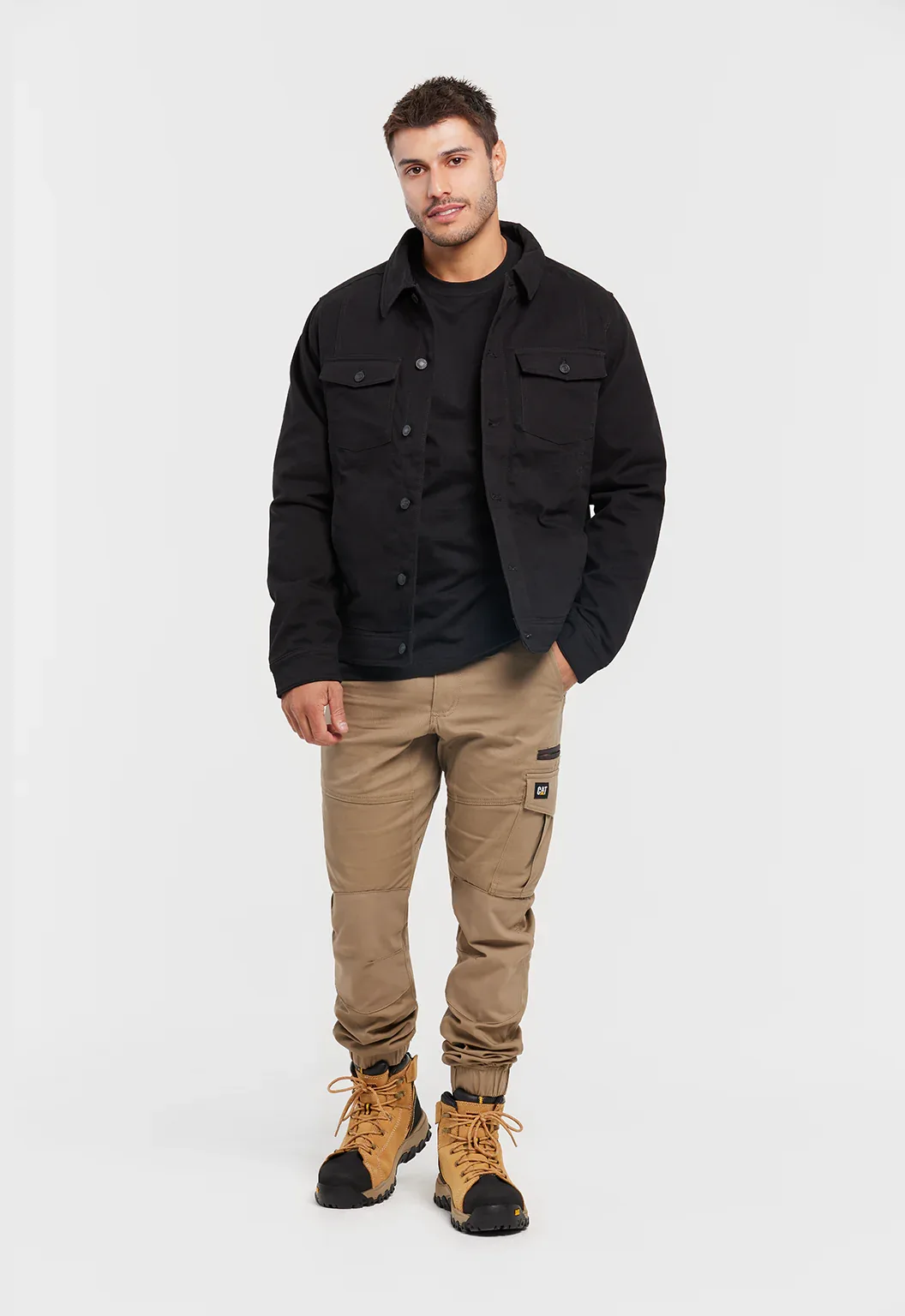 Trucker Jacket - Black - Image 5