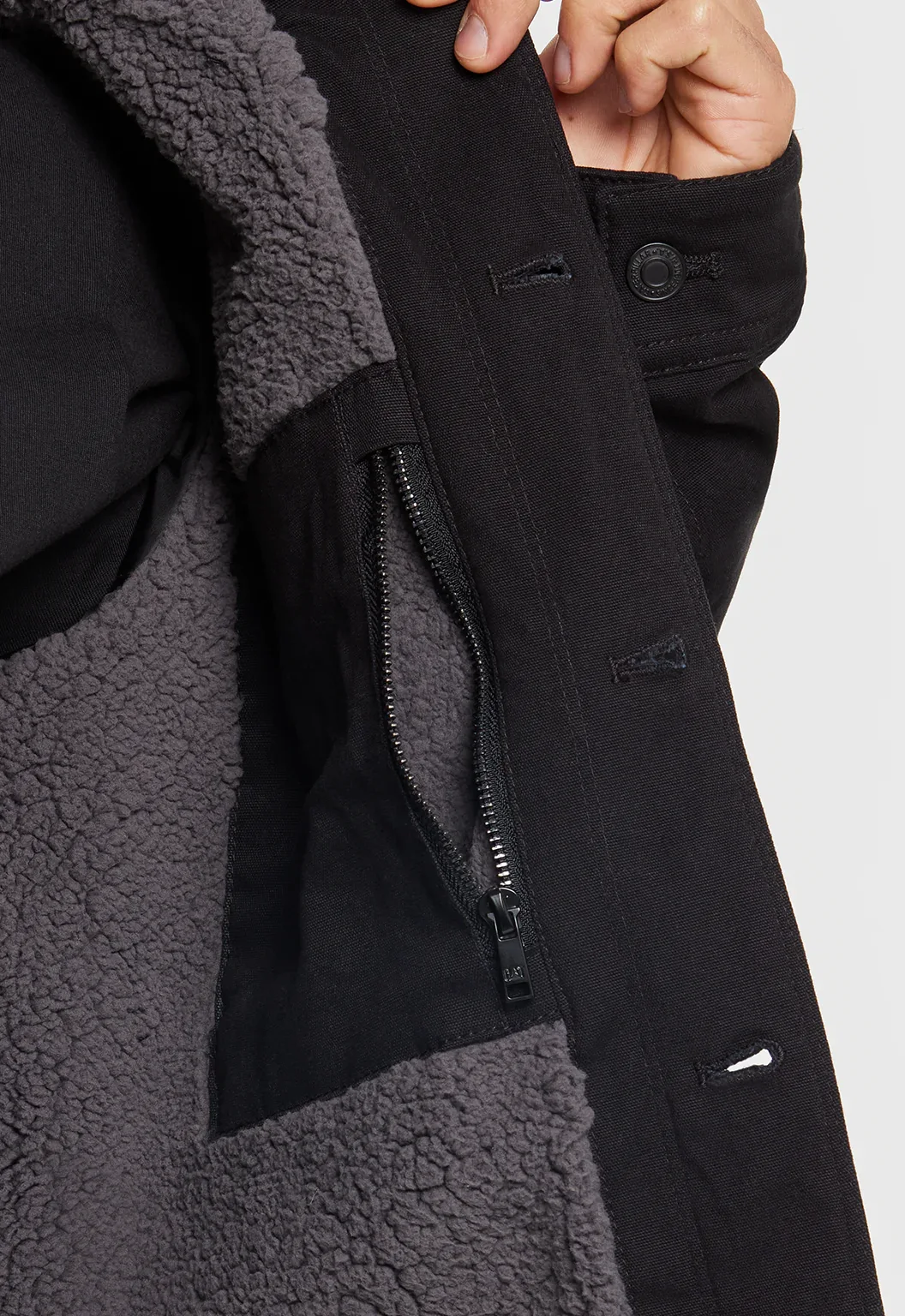 Trucker Jacket - Black - Image 6