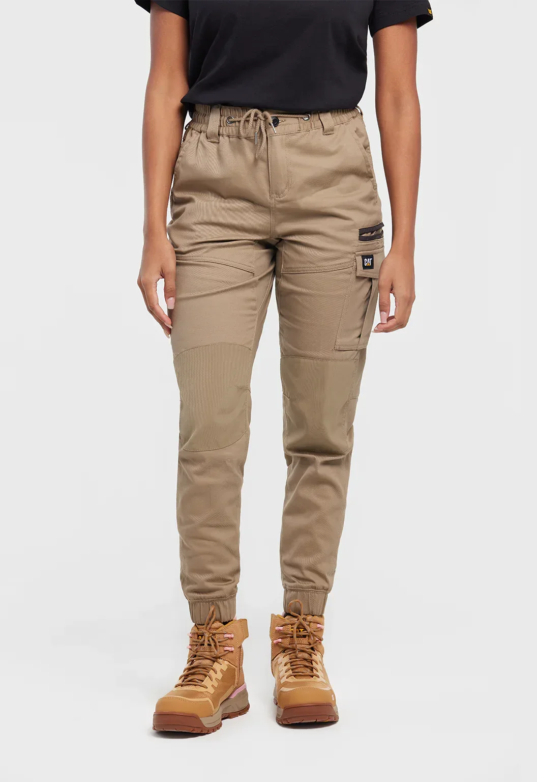 Womens Cuffed Dynamic Pant - Khaki - Image 5