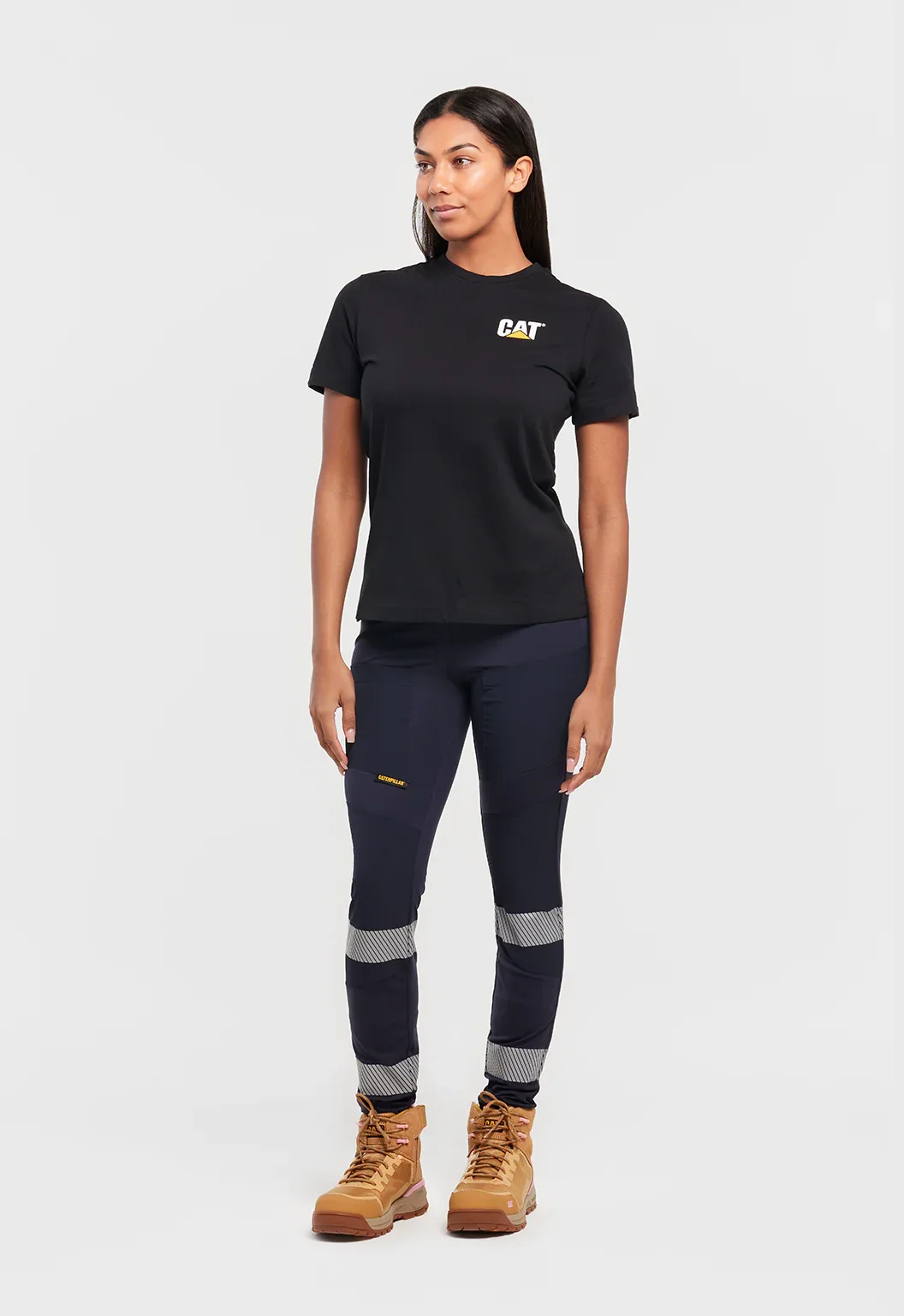 Womens Short Sleeve Trademark Tee - Black - Image 4
